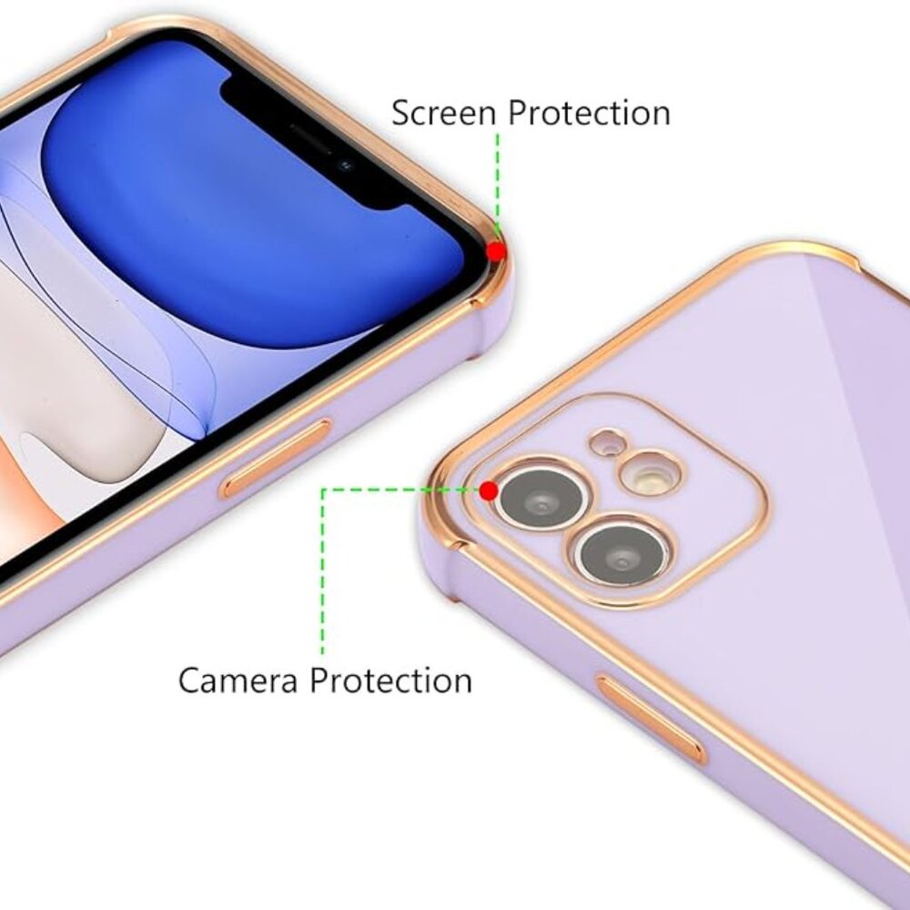IPhone 16 Pro Pro Max Plus Plated Edge Phone Cover with Camera Protection - Picture 4 of 6